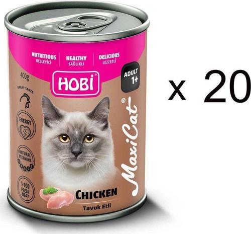 Maxicat Tavuklu Kedi Konserve Mama 400 g (20 Adet)