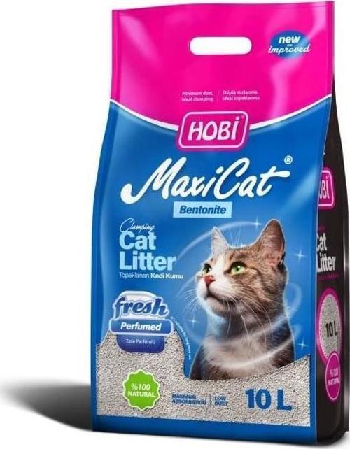 Maxicat Fresh Parfümlü Bentonit Kedi Kumu 10 Litre