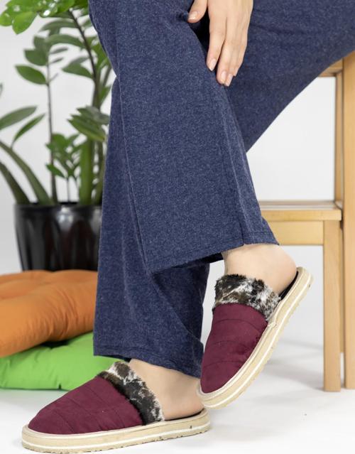 Kadın Ev Terliği 1014-127-0003 Bordo-37