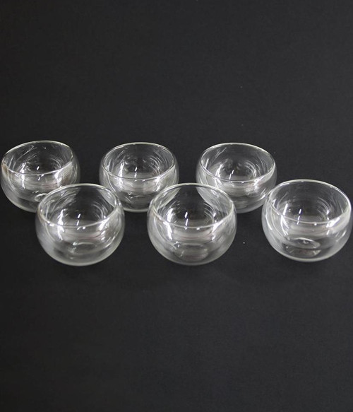 6 PARÇA CAM ÇİFT CİDARLI SOSLUK 50 ML-Findit