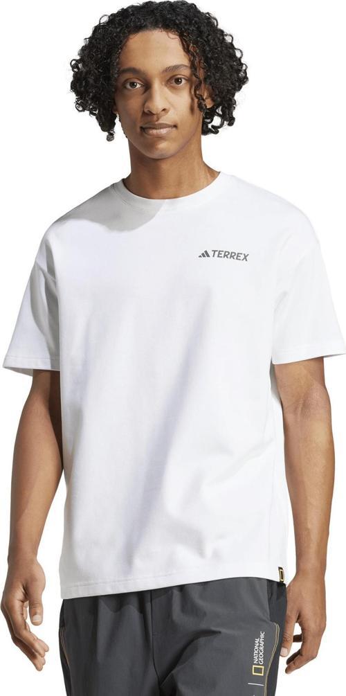 JD5956-E adidas X National Geographic Erkek T-Shirt Beyaz