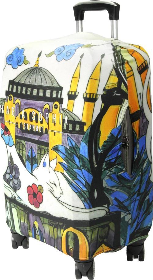 (My#121 Ayasofya / Hagia Sophia KEDİ) VALİZ İÇİN KILIF