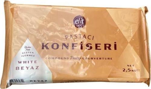 Pastacı Fildişi / Beyaz Konfiseri 2.5 Kg (Glutensiz)