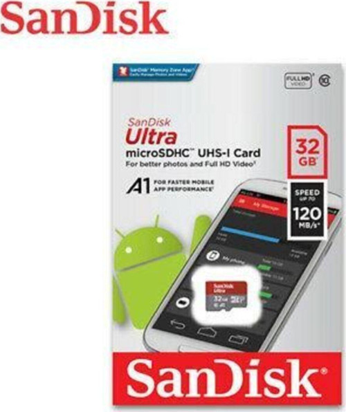 32Gb Ultra Mıcrosdxc 120Mb/S A1 Class 10 Uhs-I