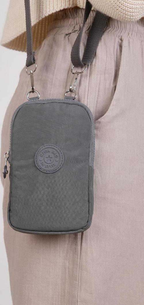 M 226 Mega Bag Krinkıl Kumaş Unisex Küçük Omuz Çantası, Telefonluk