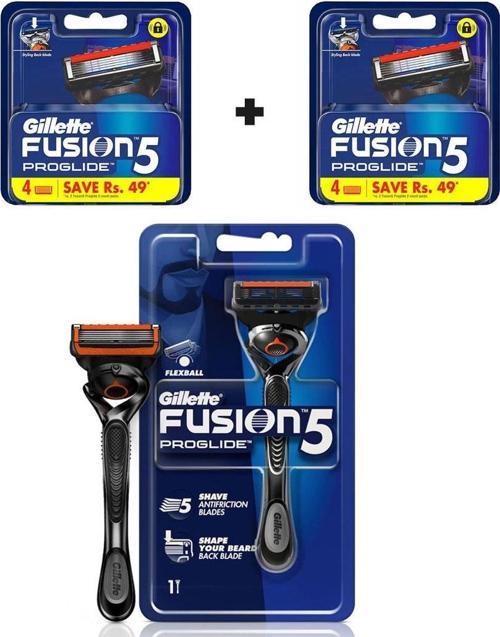 Fusion5 Proglide Flexball Tıraş Makinesi + Yedek Tıraş Bıçağı 4'lü  2 adet