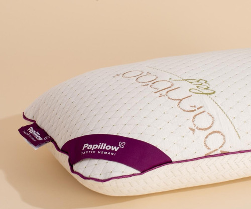 PAPILLOW Innovation Bamboo Bed Lateks Yastık King 60*40*15 Somon