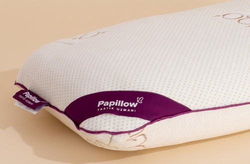 PAPILLOW Innovation Bamboo Bed Lateks Yastık Queen 60*40*12 Hardal