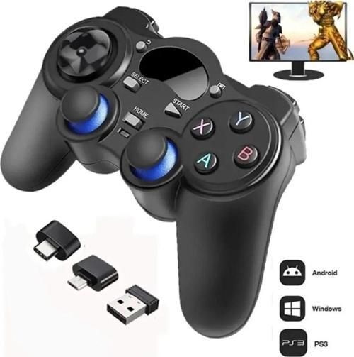 2.4G Wireless Gamepad Kablosuz Oyun Kolu Otg Pc Ps3 Tv Box Android Tv Tablet Uyumlu