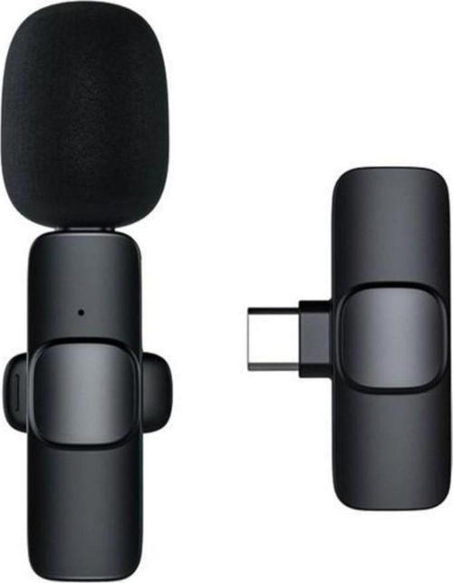 K9 Kablosuz Yaka Mikrofonu Mini Taşınabilir Mikrofon Typ-C, One Size