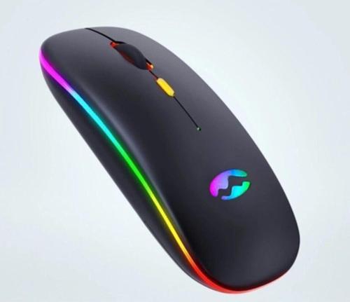 Kablosuz Şarjlı Mouse Rgb Led Işıklı 2.4 Ghz Ve Bluetooth 1600 Dpi Sm-11