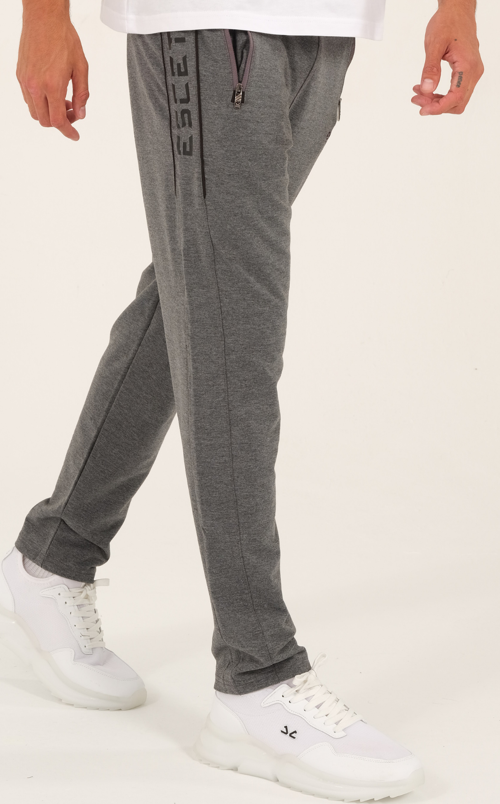Erkek G3 Melanj Slimfit Nefes Alabilen Süper 2 İplik Kumaş 4 Mevsim Spor Eşofman Altı 1905