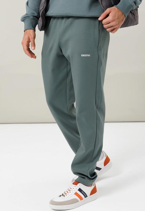 Su Yeşili 4 Mevsim Doubleface Kumaş Spor Slimfit Erkek Eşofman Altı S0023