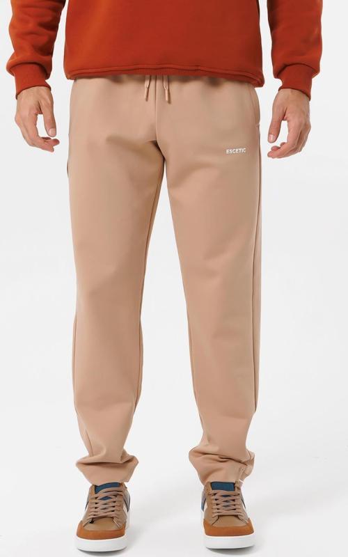 Açık Kahve 4 Mevsim Doubleface Kumaş Spor Slimfit Erkek Eşofman Altı S0023