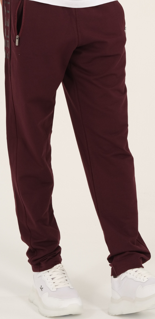 Erkek Mürdüm Slimfit Nefes Alabilen Süper 2 İplik Kumaş 4 Mevsim Spor Eşofman Altı 1905