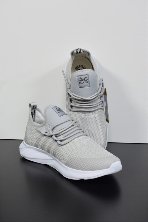 Gri Erkek Sneaker Hafif Yumuşak Taban Bağcıklı Spor Ayakkabı AY0006