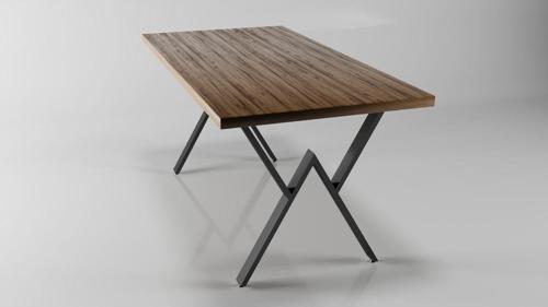 W Model Metal Ayak Seti Siyah Metal Masa Ayağı