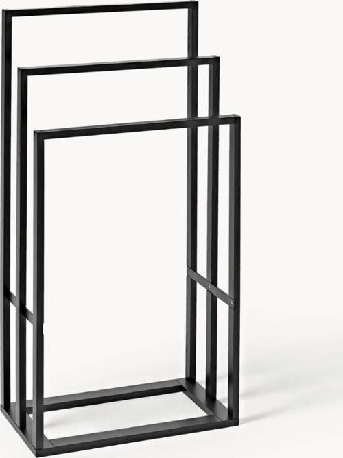 Bambu Üçlü Metal Banyo Havlu Askılığı