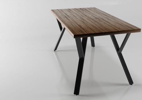 Yan Y Model Metal Ayak Seti Siyah Metal Masa Ayağı