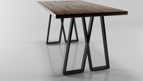 M Model Metal Ayak Seti Siyah Metal Masa Ayağı
