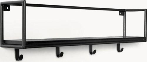 Mango Metal Saclı Askılı Duvar Rafı