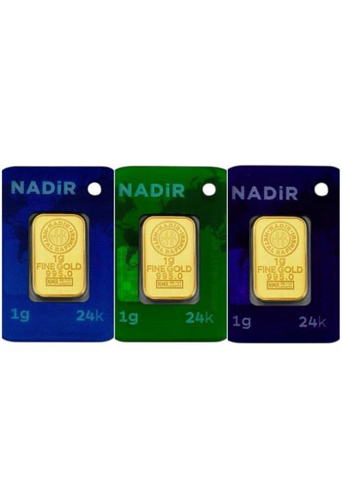 3 Adet 1 Gram 24 Ayar Gram Altın