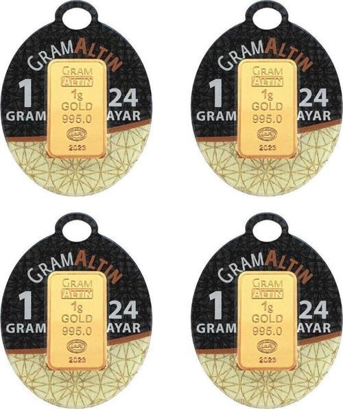 4 Adet 1 Gram 24 Ayar Gram Altın