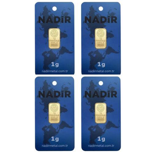 4 Adet 1 Gram 24 Ayar Gram Altın