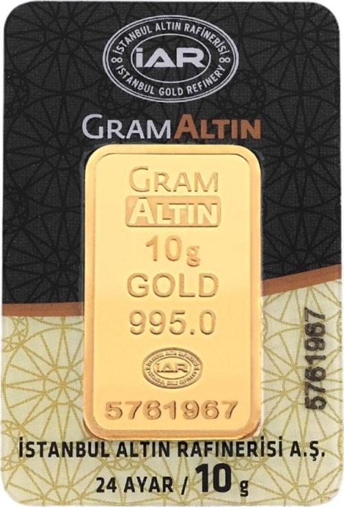 10 Gram Külçe Altın 24 Ayar