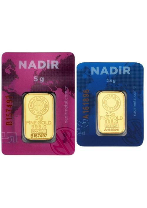 7,5 Gram (5+2,5) Külçe Gram Altın 24 Ayar