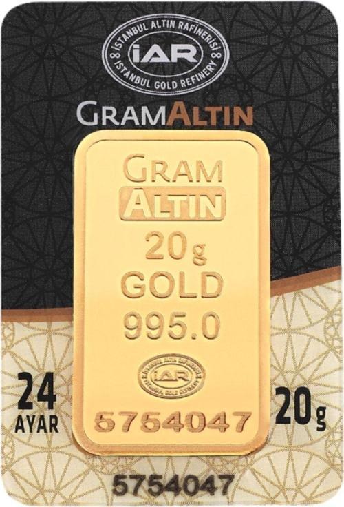 20 Gram Külçe Gram Altın 24 Ayar