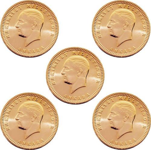 5 Adet Yeni Tarihli Ata Lira