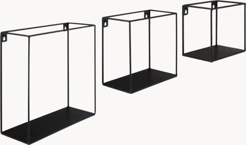 Nil Metal Saclı Duvar Rafı 3'Lü Set