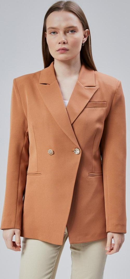 Kadın Kruvaze Kapama Oversize Blazer Ceket