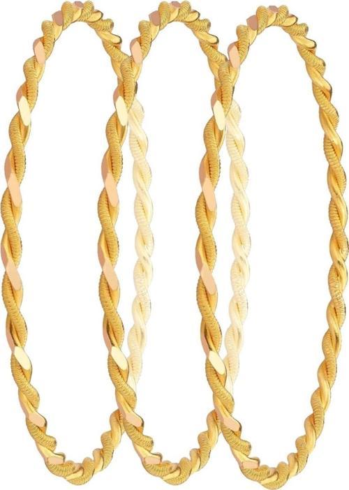 30 gr (3 x 10) (Gram) 22 Ayar İşçiliksiz Paftalı Burma Bilezik