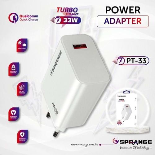 General Mobile Gm 22  Uyumlu Pt-33 Turbo Ultra Hızlı Şarj 33W 3A 5V3A Usb Şarj Kafa