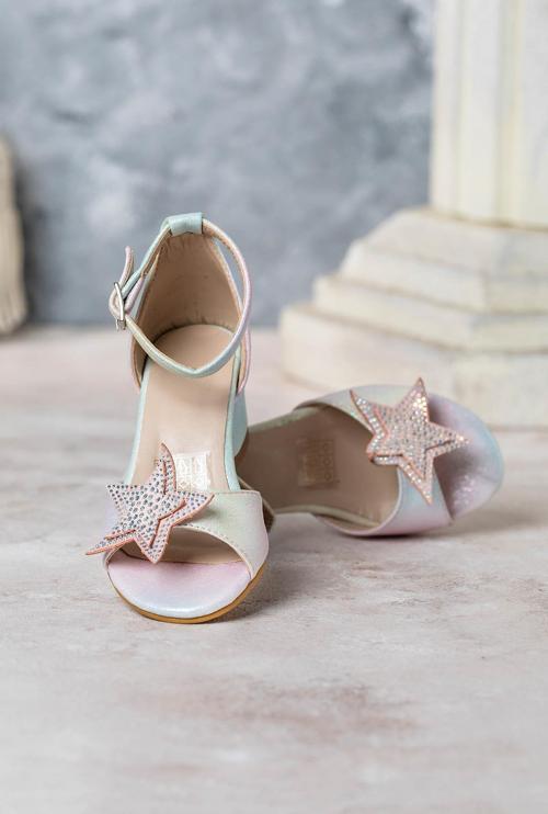 Kız Çocuk Topuklu Ayakkabı Yıldız Unicorn