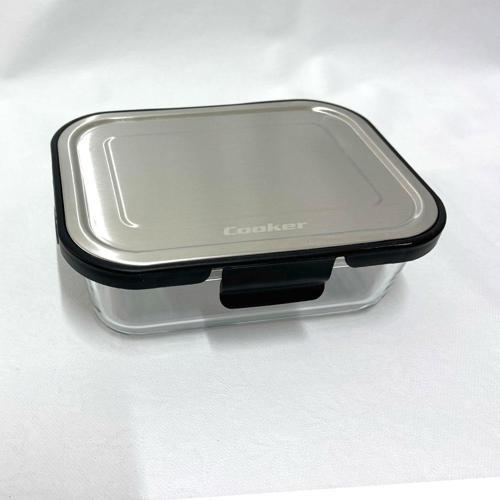 CKR3488 Cam Saklama Kabı 1000 ml Siyah