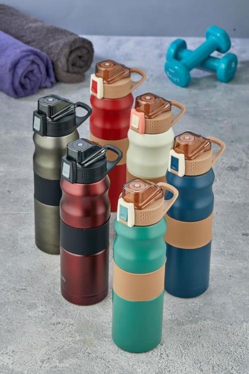 YK1204 Çelik Termos 680 ml Matara Yeşil