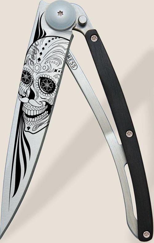 37g, Ebony Wood / Latino Skull Çakı