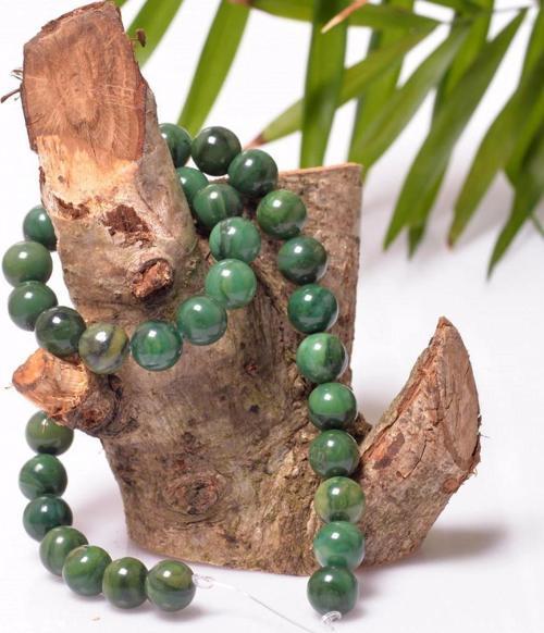 Yeşim Taşı Dizi - 10 mm Koyu Renk