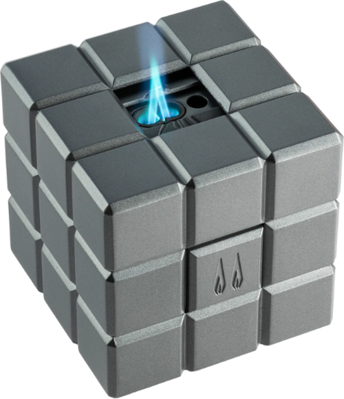 Heritage Çift Torch Pürmüz & Soft Flame Gümüş Masa Tipi Puro Çakmağı