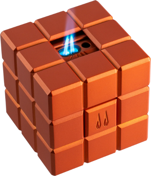 Heritage Çift Torch Pürmüz & Soft Flame Turuncu Masa Tipi Puro Çakmağı