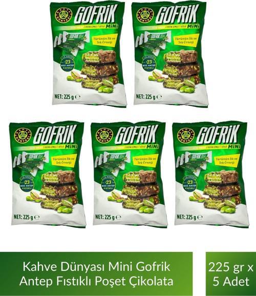 Mini Poşet Gofrik Çikolata 225 gr x 5 Adet