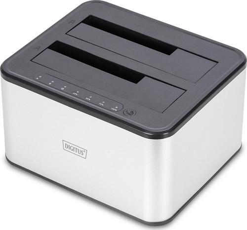 DIGITUS USB 3.0 dual SATA HDD docking station 2.53.5 (SATA Docking Station USB 3.0, 2-port, 2.5 /3.5  SSD/HDD, clone fun