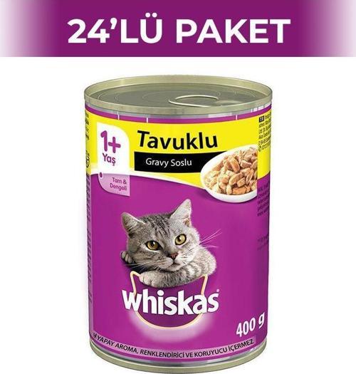 Tavuklu 400 gr 24'lü Yetişkin Kedi Konservesi