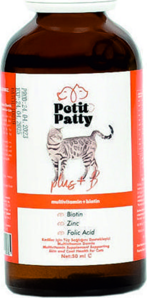 Plus B For Cats 50g Kediler İçin Tüy Dökülmesi Engelleyici Tüy Sağlığı Damlası