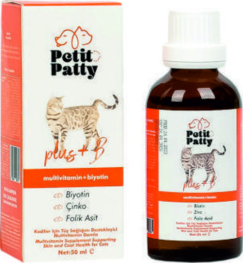 Plus B For Cats 50g Kediler İçin Tüy Dökülmesi Engelleyici Tüy Sağlığı Damlası