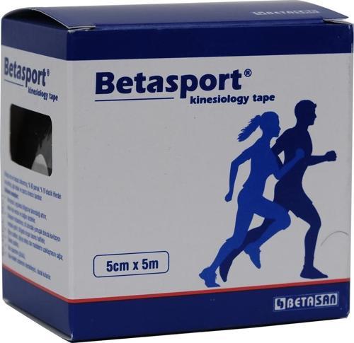 Betasport Kinesio Tape Destek Bandaj Siyah 5mt X 5cm 49305s