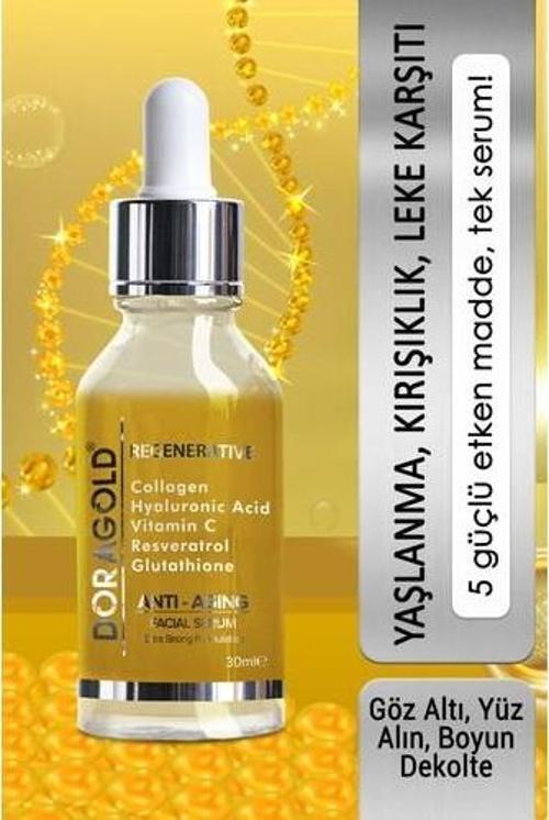 Doragold Hyalüronik Asit +  + Resveratrol + Glutatyon + C Vitamini Serum 30 Ml